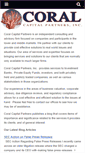 Mobile Screenshot of coralcapital.com