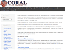 Tablet Screenshot of coralcapital.com